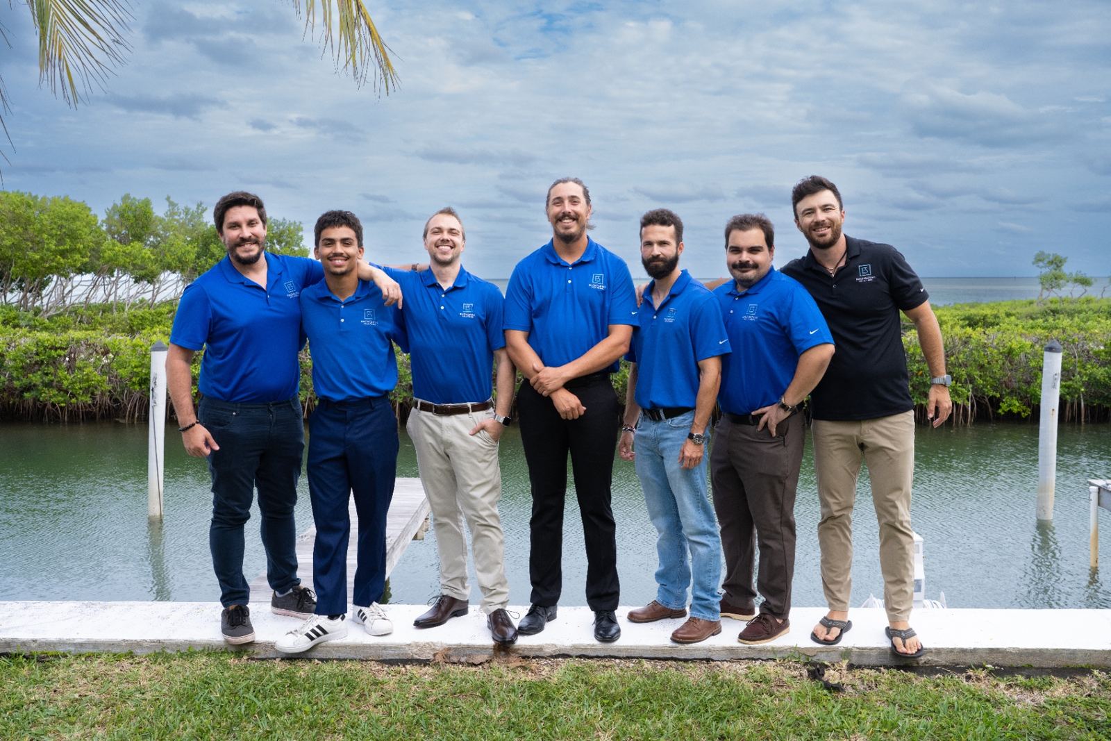 Engineering Solutions team posing together outdoors