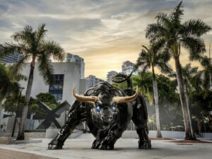 Miami Bull Statue